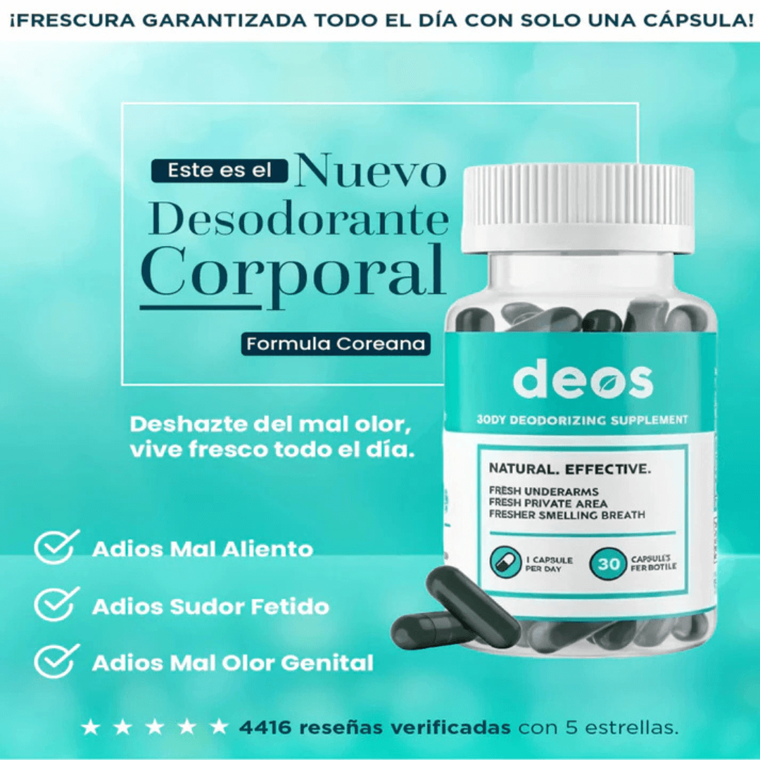 DEOS - Desodorante Corporal 100% Natural