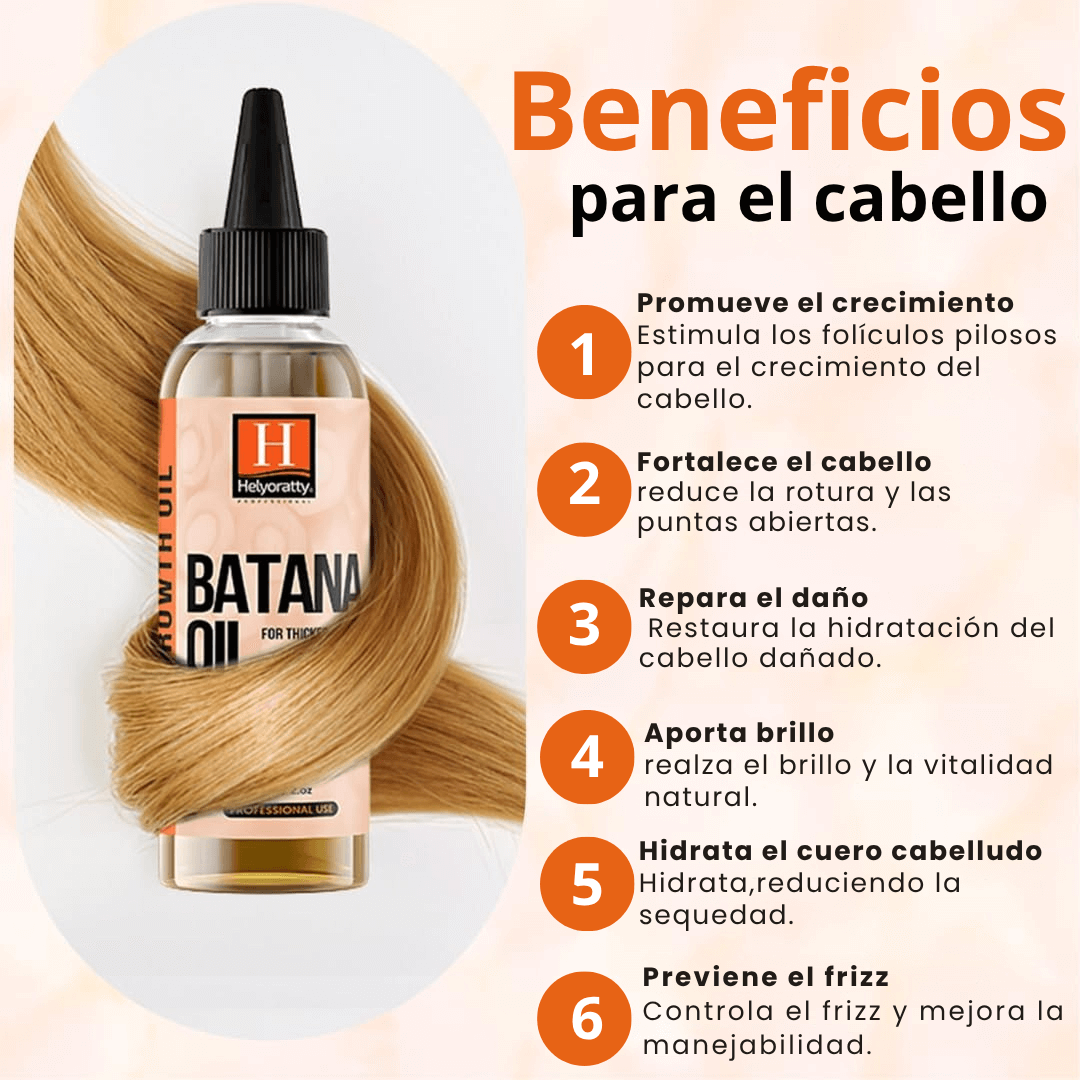 HELYORATTY™ SET DE BATANA (4 EN 1) DETIENE LA CAIDA Y  RECUPERA EL CRECIMIENTO EN 4 SEMANAS