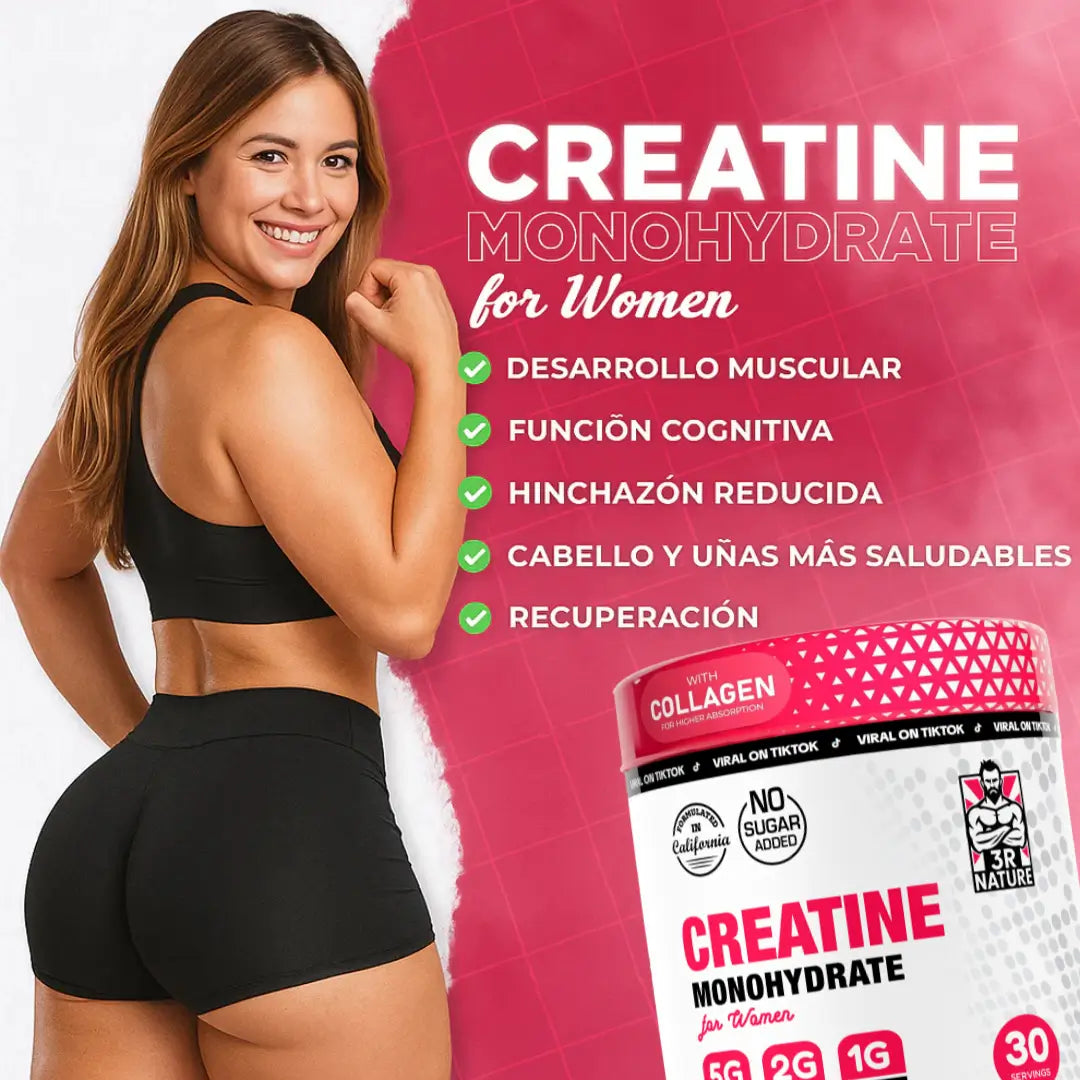 CREATINA MONOHIDRATADA PARA MUJERES
