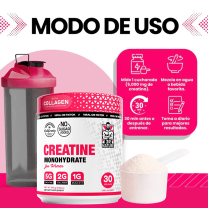 CREATINA MONOHIDRATADA PARA MUJERES